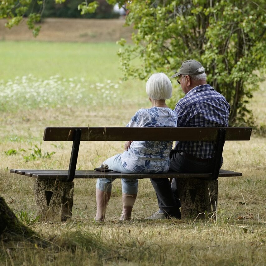 Photo by jhenning retiree, pensioners, elderly, couple, bench, park, retiree, elderly, elderly, elderly, elderly, elderly, couple